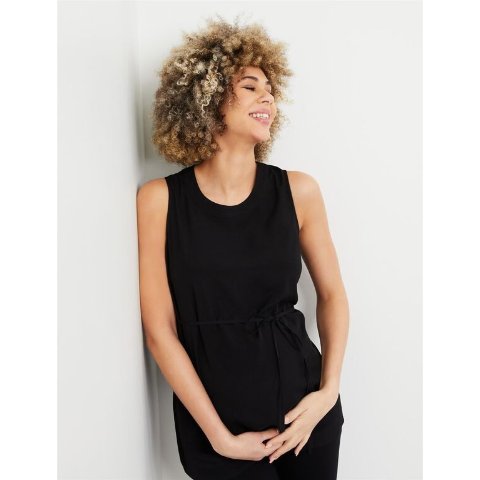 Motherhood MaternityTie Front Sleeveless Maternity TopShop Maternity Fashion & Basics Online
