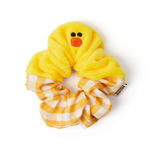 Friends SALLY Character Scrunchie Elastic Hair Tie Band Accessories for Girls, Yellow