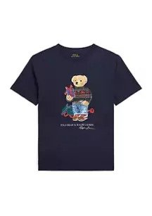男大童小熊圆领T恤
