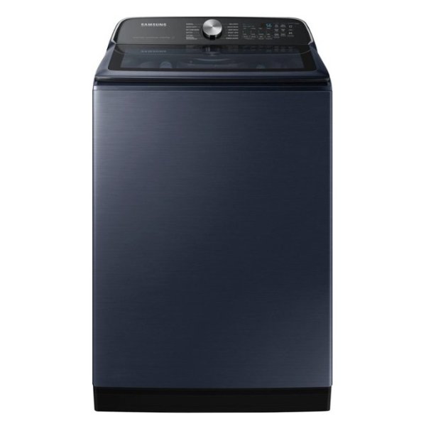 - 5.4 cu. ft. High-Efficiency Smart Top Load Washer with Pet Care Solution - Brushed Navy