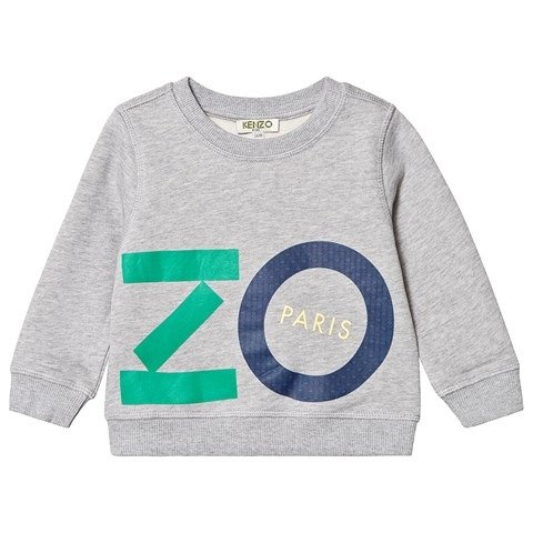 Kids Grey Logo Print Sweatshirt | AlexandAlexa