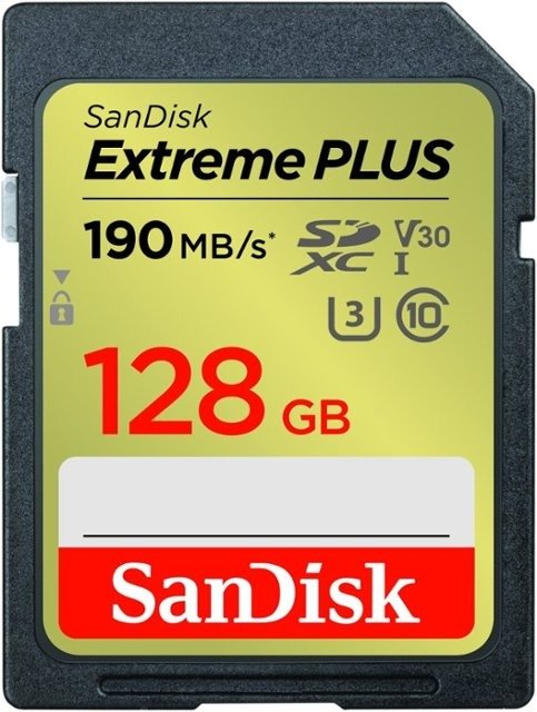 Extreme PLUS 128GB SDXC UHS-I 储存卡 190MB/s