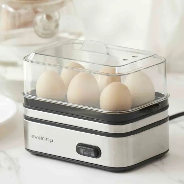 Rapid Egg Cooker 6 Egg Capacity Electric Egg Cooker for Hard