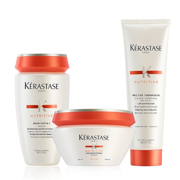 Nutritive Moderately Dry Hair Treatment Hair Care Set | Kerastase