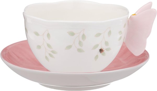 Butterfly Meadow Figural Cup and Saucer Set