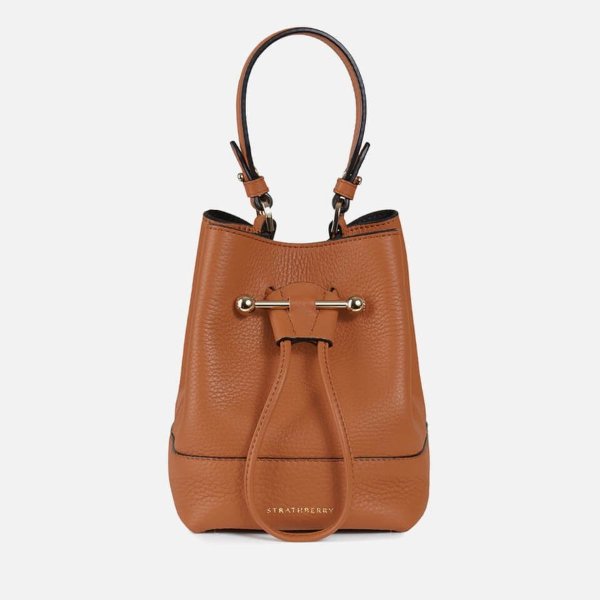 Lana Osette Grain Leather Bucket Bag