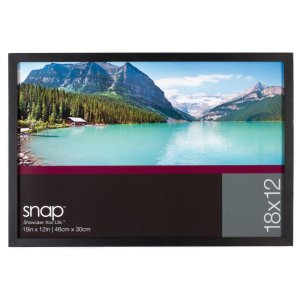 Snap 12-inch-by-18-inch Black Wood Frame