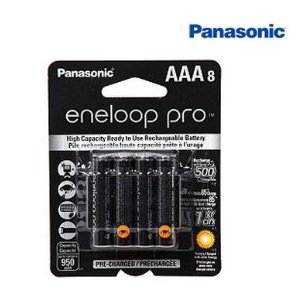 Panasonic AAA Eneloop Pro Rechargeable Batteries 8-Pack BK-4HCCA4BA