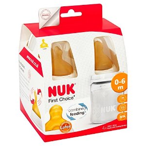 NUK 德国0~6月婴儿奶瓶四件装