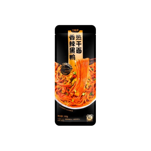 XIACHUFANG Hot and Dry Noodles with Spicy Black Duck 182g