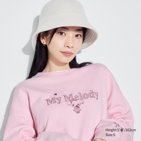 Sanrio Characters Long-Sleeve Sweatshirt (My Melody) | UNIQLO US