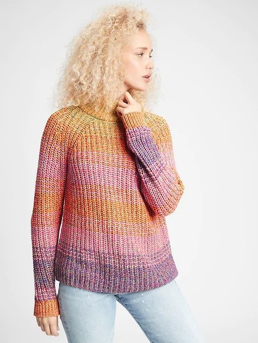Mockneck Knit Sweater