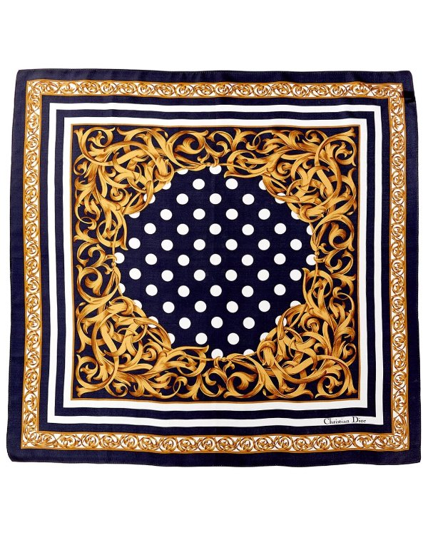 Dot Silk Scarf (Authentic Pre-Owned)