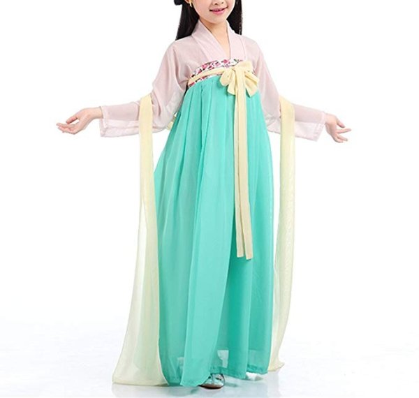 Girls Child Ancient Chinese Traditional Cosplay Costumes Hanfu Fancy Dress