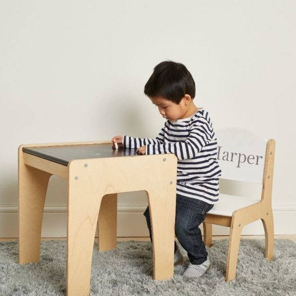 Personalized Chalkboard Desk & Chair Set