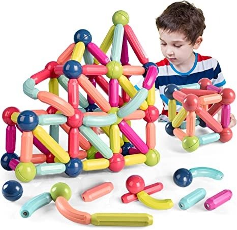 Jofarstep 儿童益智磁力棒玩具，42个零件