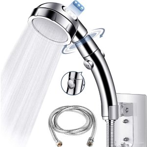 SAYGOGO High Pressure Shower Head with 3 Spray Settings and On/Off Switch