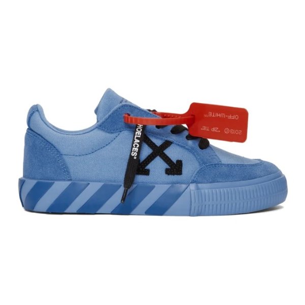 - SSENSE Exclusive Blue Low Vulcanized Sneakers