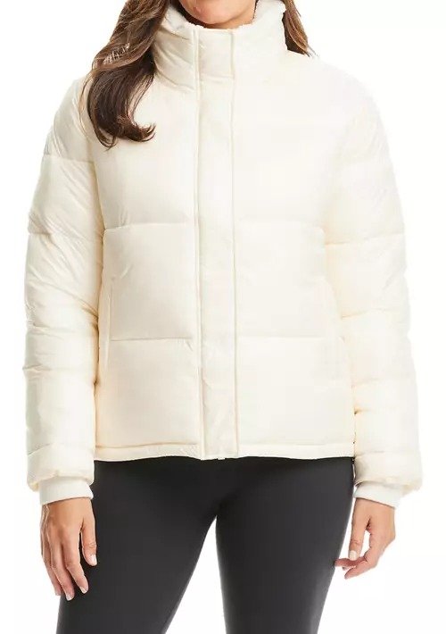 Women's Sherpa Collar Short Puffer Jacket