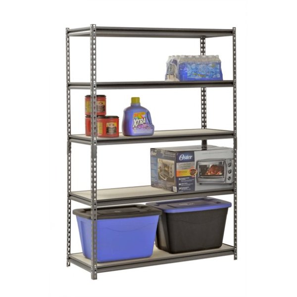 Muscle Rack 48"W x 18"D x 72"H 5-Shelf Steel Freestanding Shelves
