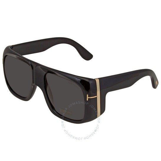 Gino Smoke Square Men's Sunglasses FT0733 01A 60