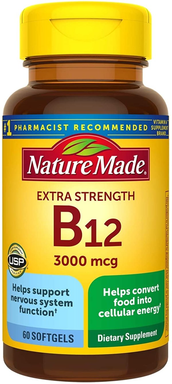 Vitamin B12 3000 mcg. Softgels 60 Ct