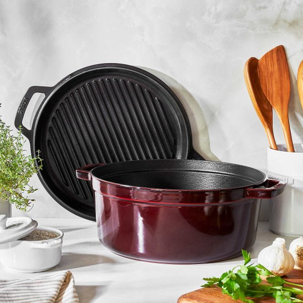 7-Quart Cast Iron Braise and Grill