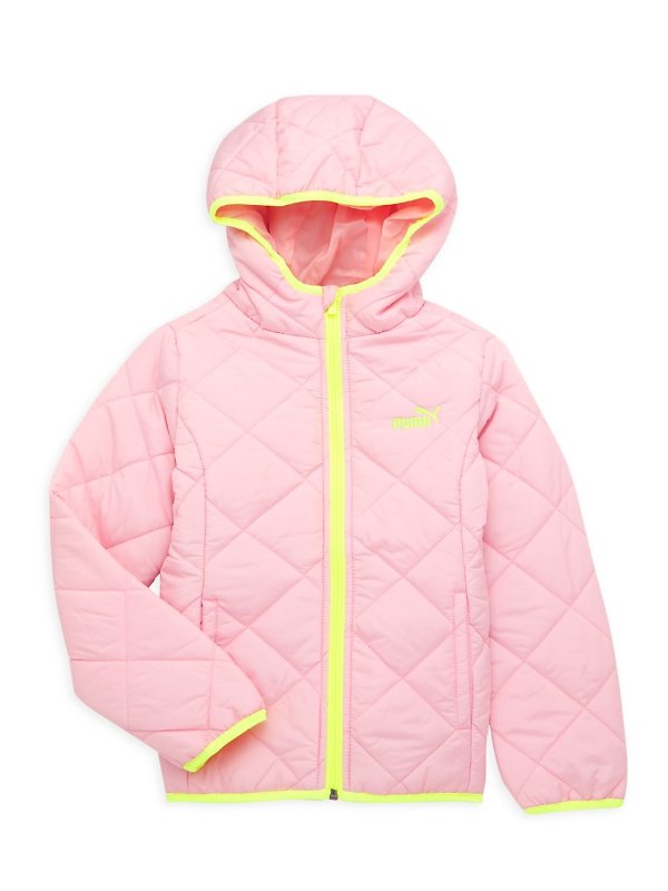 Girl's Packable Quilted Jacket