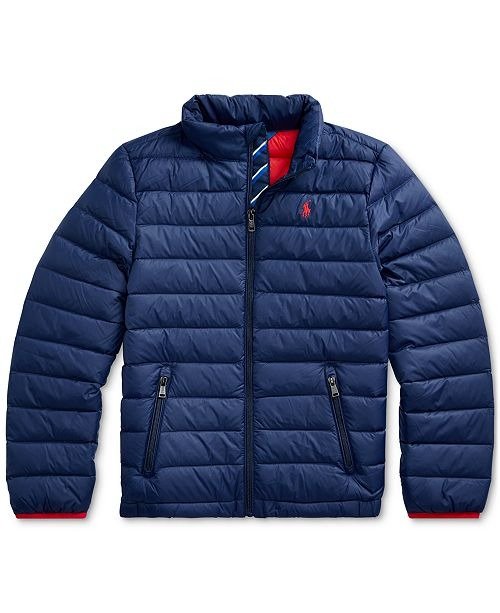 Big Boys Packable Quilted Down Jacket