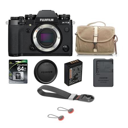 X-T3 Mirrorless Body, Black With Accessory Bundle