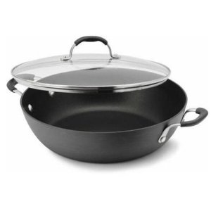 Cooking with Calphalon Hard-Anodized Nonstick 12" All Purpose Pan & Cover