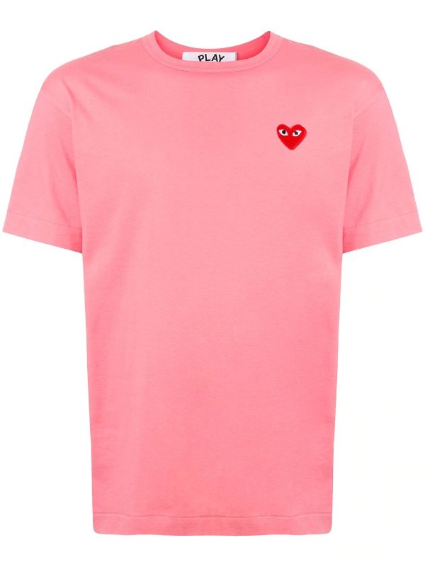 embroidered heart regular fit T-shirt
