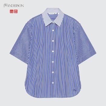 Relax Striped Short-Sleeve Shirt (JW Anderson)