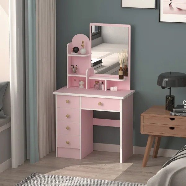 Jaiden Vanity with MirrorJaiden Vanity with MirrorRatings & ReviewsQuestions & AnswersShipping & ReturnsMore to Explore