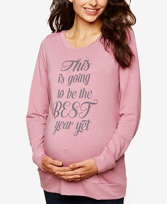 This Is Going To Be The Best Year Yet™ Maternity Sweatshirt, Created for Macy's