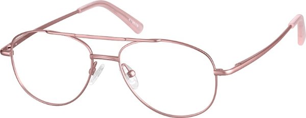 Rose Gold Aviator Glasses #419019 | Zenni Optical Eyeglasses