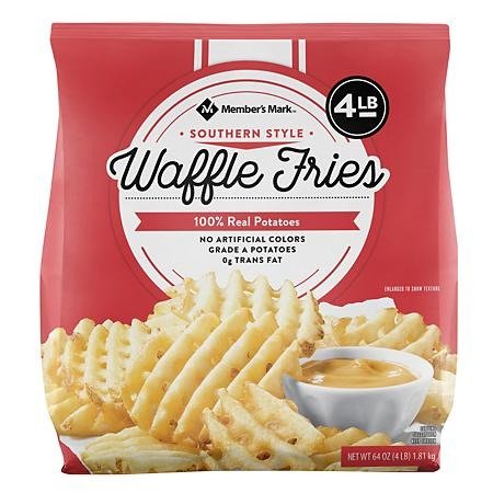 Southern Style Waffle Fries, Frozen (4 lbs.) - Sam's Club