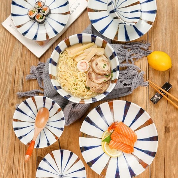  6-piece Japanese Style Dinnerware Set