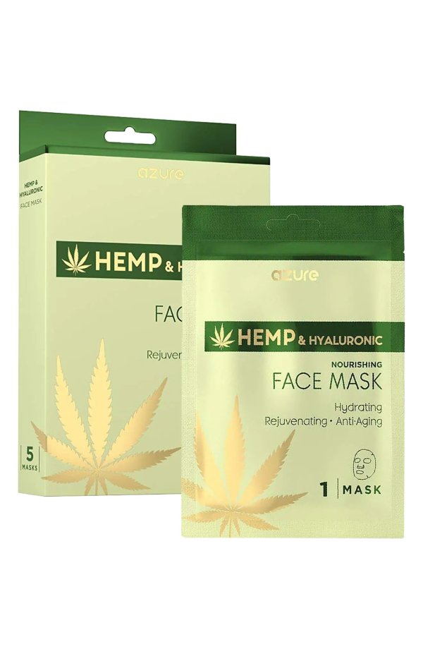 Hem and Hyaluronic Nourishing Face Mask - Pack of 5