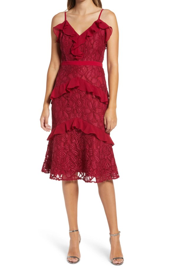 Enslie Embroidered Lace Dress