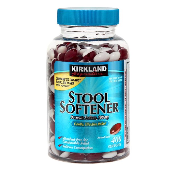 Stool Softener 100 mg., 400 Softgels
