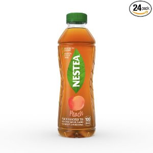 NESTEA Peach Flavored Iced Tea, 16.9-Ounce bottles (Pack of 24)