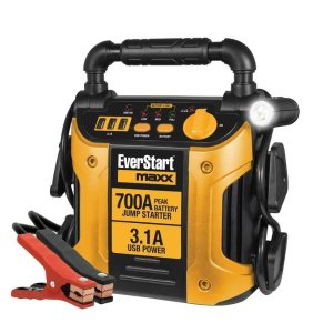EverStart Maxx 700 Amp Jump Starter with Triple USB Charging Ports and Pivoting LED Work Light