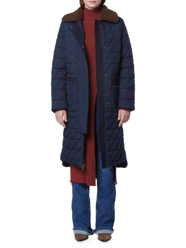 Maxine Long Quilted Puffer Coat