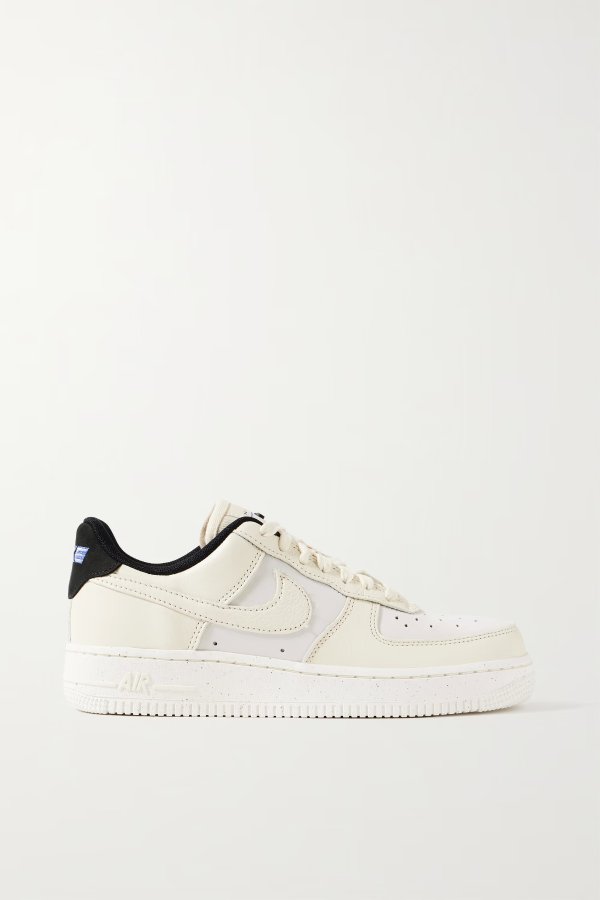 Air Force 1 '07 LX faux suede-trimmed leather sneakers