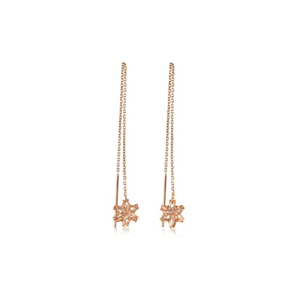 Minty Collection 18K Gold Snowflake Earrings | Chow Sang Sang Jewellery eShop