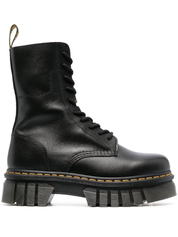 Black Audrick 10I Platform Leather Boots | Browns