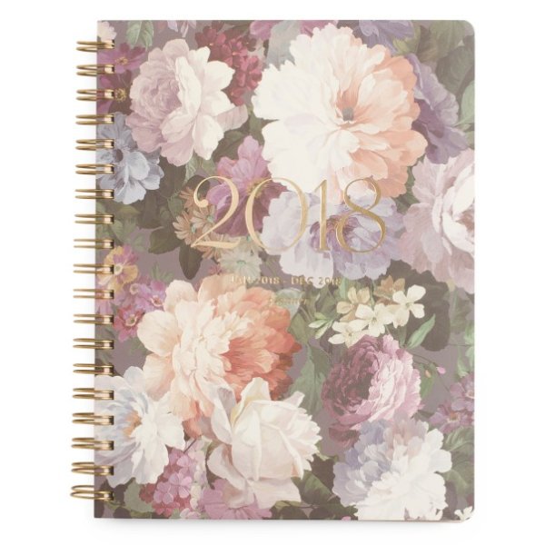 Classic Floral 2018 Spiral Planner
