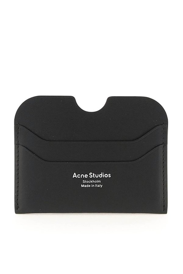 Logo Printed Cut-Out Detailed Cardholder