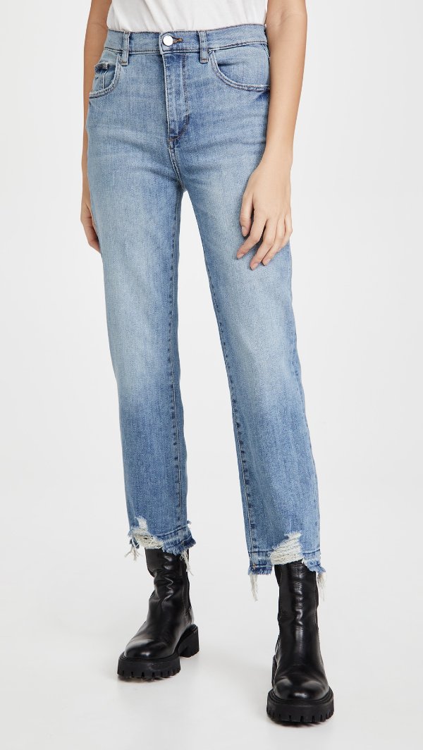 Patti High Rise Straight Jeans